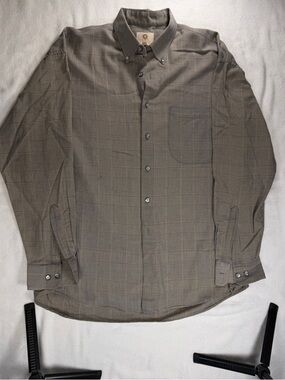 Viyella Plaid Button Down Shirt Men’s Large Preppy Classic Cotton Blend